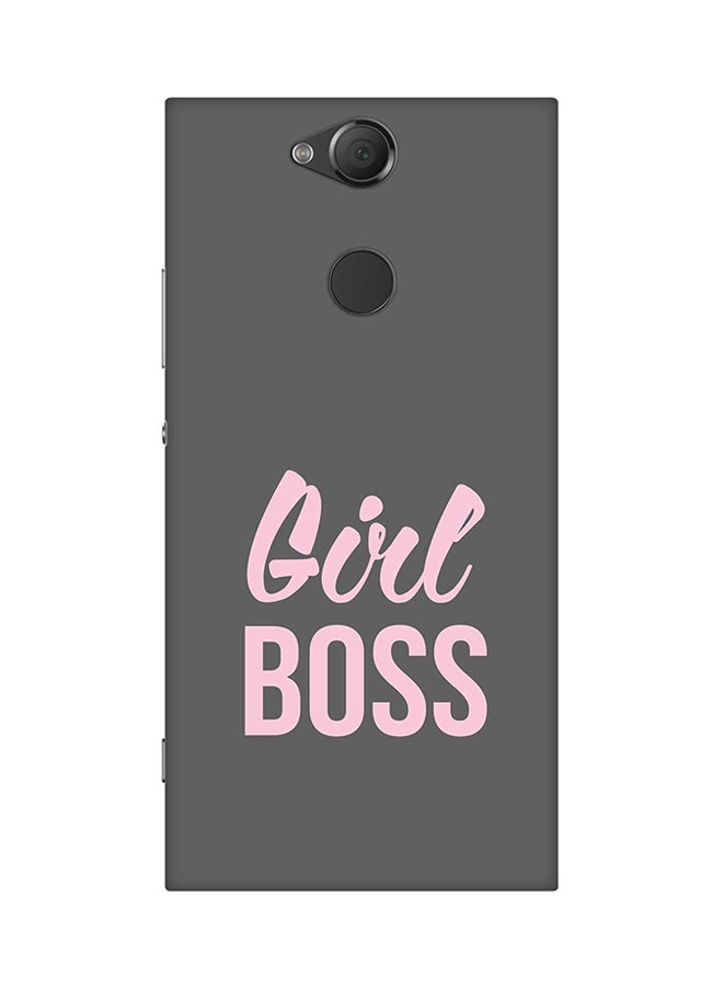 Protective Case Cover For Sony Xperia XA2 Girl Boss (Grey)