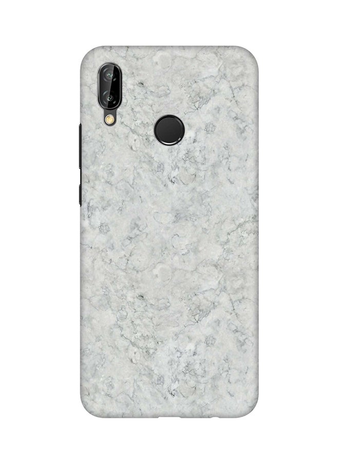 Stylizedd Protective Case Cover For Huawei Nova 3e/Huawei P20 Lite Marble Texture Black