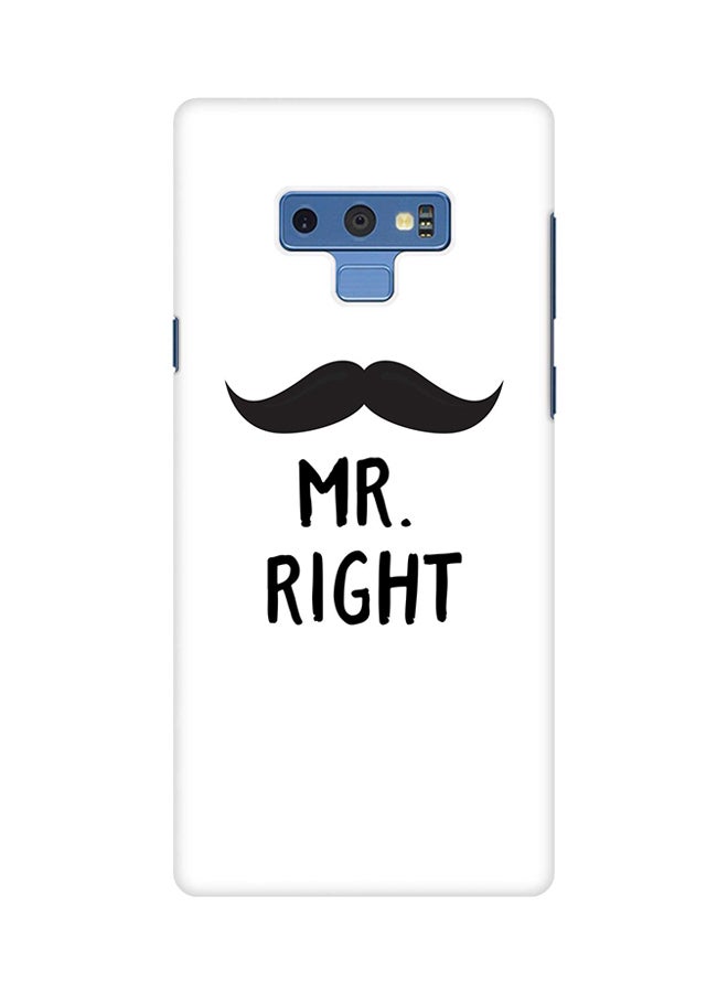 غطاء حماية واق لهاتف سامسونج جالاكسي نوت 9 مطبوع عليه "Mr. Right"