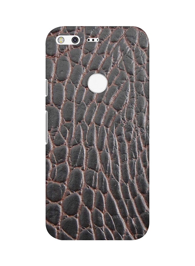 Protective Case Cover For Google Pixel XL Cowhide Leather (Brown-Black)