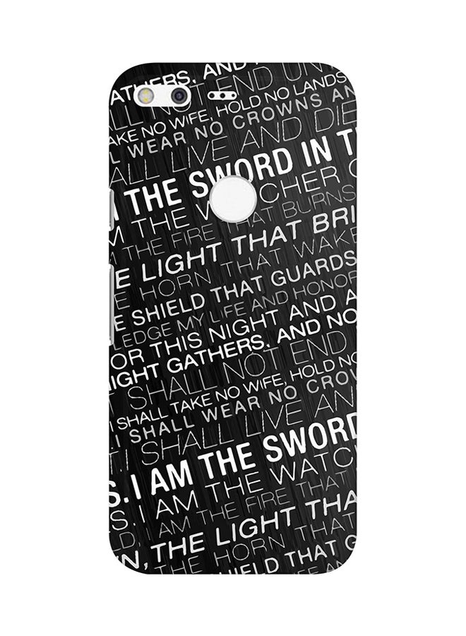 Stylizedd - Protective Case Cover For Google Pixel XL Got Night's Watcher Oath - Image 1