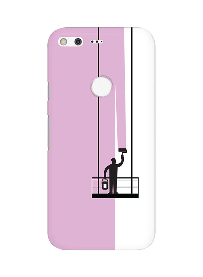 غطاء حماية واقٍ لهاتف جوجل بكسل XL حاملة تلوين (باللون الوردي)