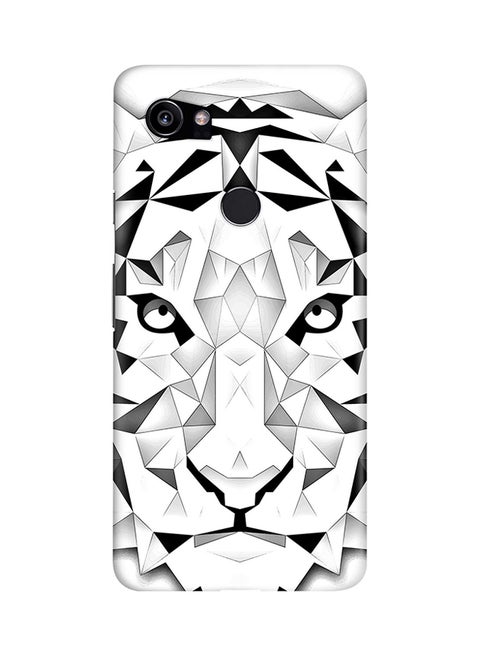 Protective Case Cover For Google Pixel 2 XL Poly Tiger