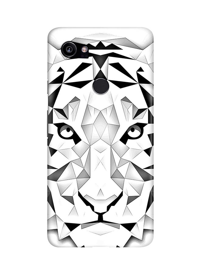 Protective Case Cover For Google Pixel 2 XL Poly Tiger