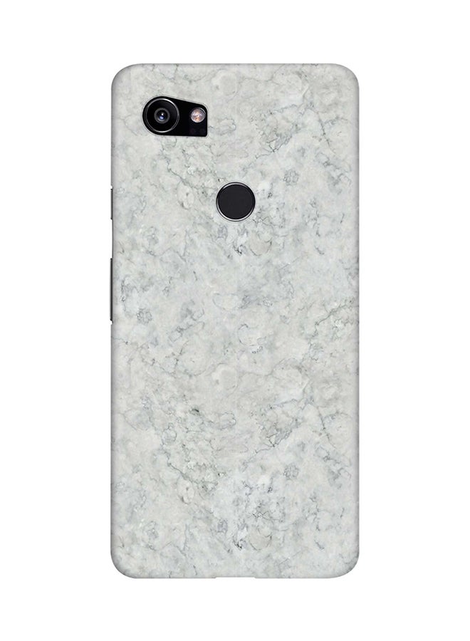 Protective Case Cover For Google Pixel 2 XL Marble Texture Black