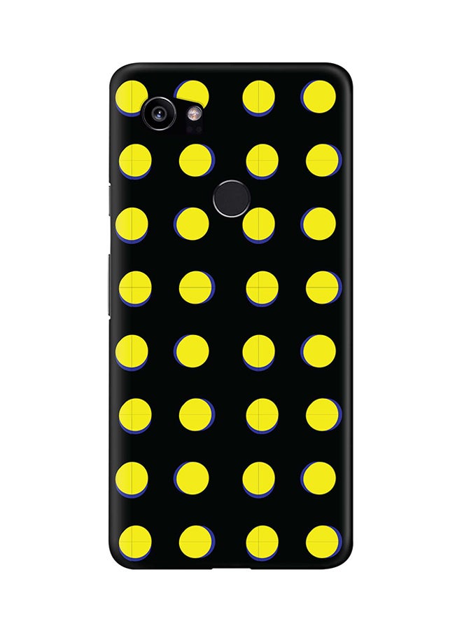 Stylizedd - Protective Case Cover For Google Pixel 2 XL Yellow Dots - Image 1
