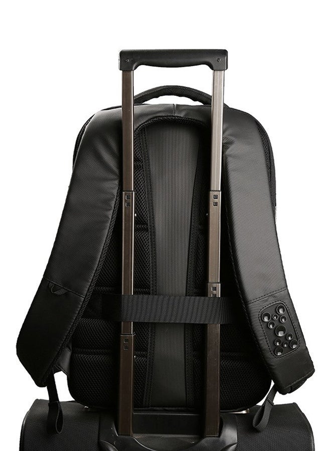 KINGSONS - Backpack For 15.6-Inch Laptops Black/Grey - Image 1