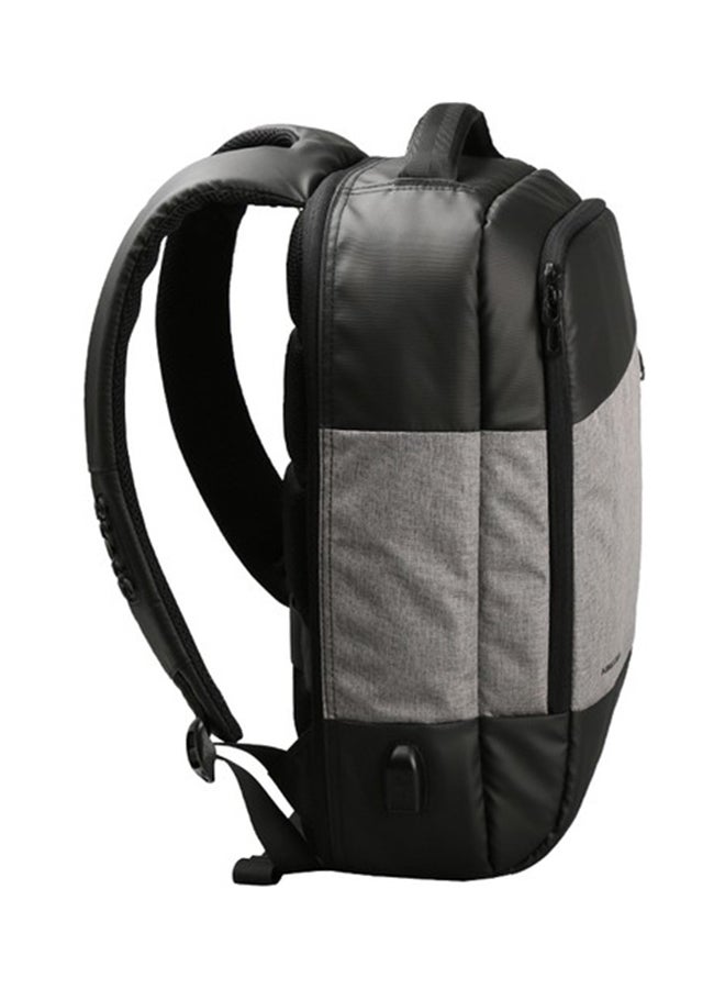 KINGSONS - Backpack For 15.6-Inch Laptops Black/Grey - Image 1
