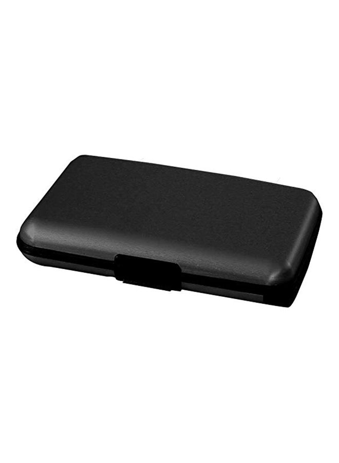 2500.0 mAh Atomic Charge Power Bank Bifold Wallet With RFID Protection And Security Black 