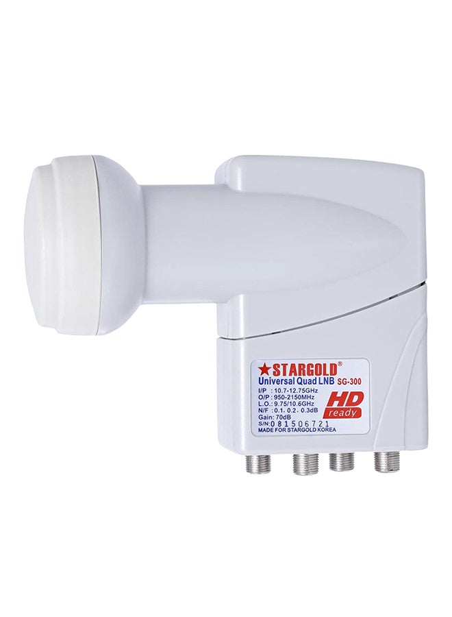 Stargold Universal 8-Output LNBF White