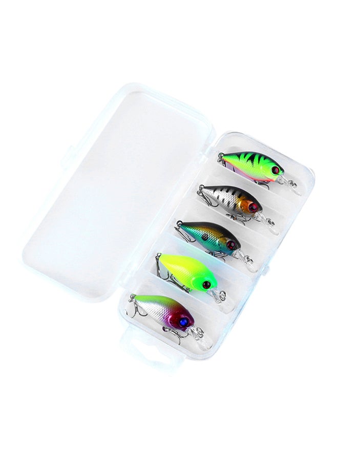 TOMSHOO 5 Piece Artificial Fishing Lure With Treble Hooks Set 67.3grams  - Image 1