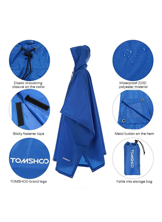 TOMSHOO Multifunctional Lightweight Raincoat With Hood 280grams  - Image 2