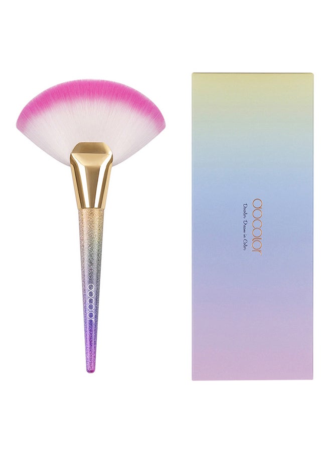 docolor Fan Shaped Face Makeup Brush DB08 Multicolour - Image 1