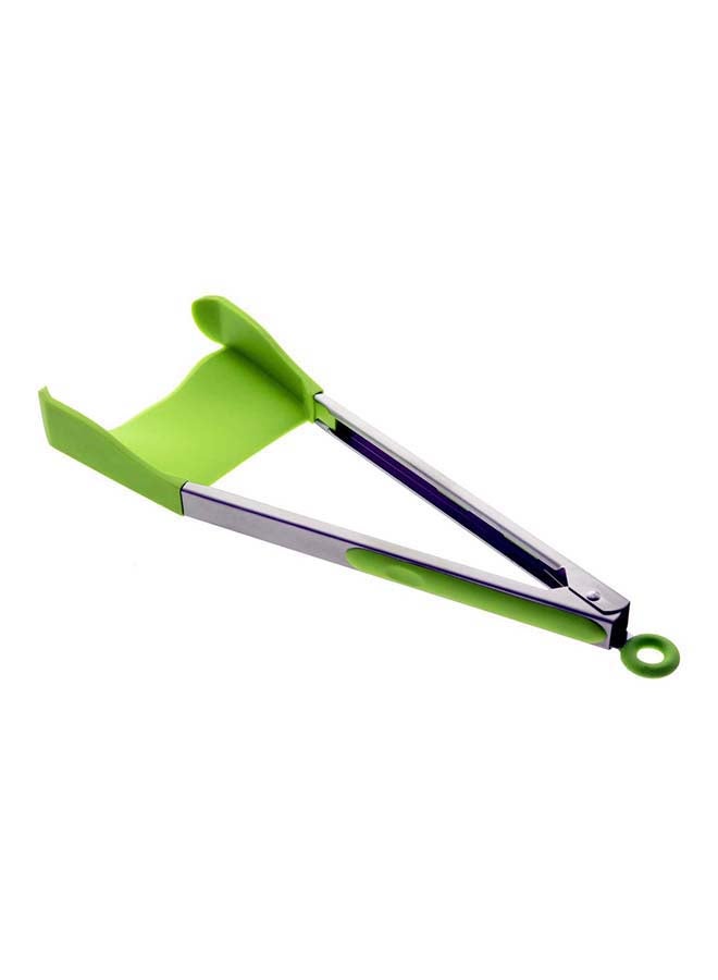 لي يينج ملقط من السيليكون 2 في 1 فضي / أخضر 14x34سم - Image 1