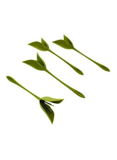 Liying 4-Piece Tissue And Napkin Holder Set Green 2x17x4centimeter  - Image 1