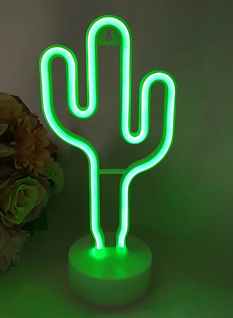 LED Neon Sign With Holder Base Green 315grams