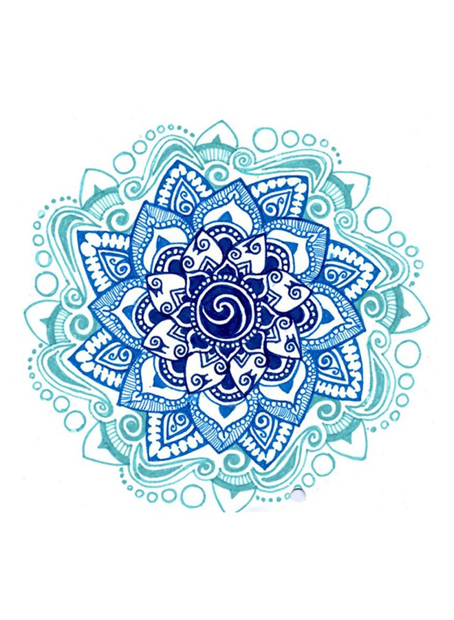 ANSELF Flower Resin Rhinestone Mosaic Cross Stitch Wall Decor Multicolour 25x25cm - Image 1