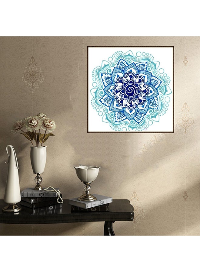ANSELF Flower Resin Rhinestone Mosaic Cross Stitch Wall Decor Multicolour 25x25cm - Image 2