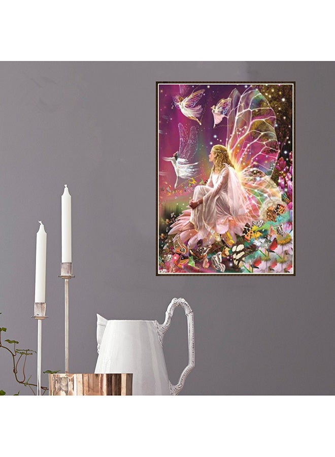 ANSELF - Fairy Resin Rhinestone Mosaic Cross Stitch Wall Decor Multicolour 115grams - Image 1