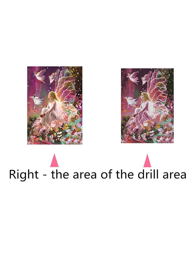 ANSELF - Fairy Resin Rhinestone Mosaic Cross Stitch Wall Decor Multicolour 115grams - Image 1