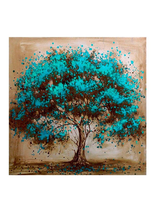 ANSELF Tree Resin Rhinestone Mosaic Cross Stitch Wall Decor Multicolour 25 x 25cm - Image 1