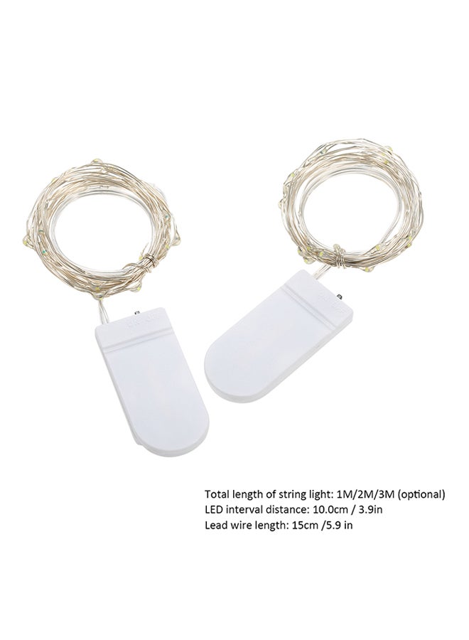 آنسيلف حبل أضواء LED من سلك نحاس تعطي مظهراً نجمياً أبيض 1متر - Image 2