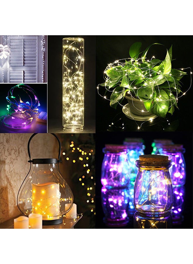 آنسيلف حبل أضواء LED من سلك نحاس تعطي مظهراً نجمياً أبيض 1متر - Image 5