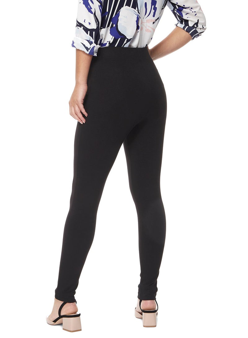DEBENHAMS - Principles Seam Detail Leggings Black - Image 1