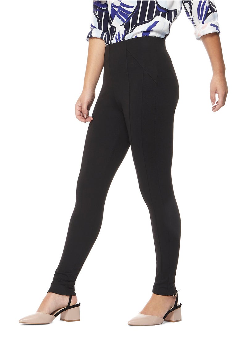 DEBENHAMS - Principles Seam Detail Leggings Black - Image 1