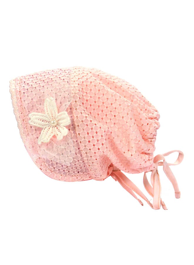 Breathable Cotton Embroidered Cap HL046 Pink  - Image 1