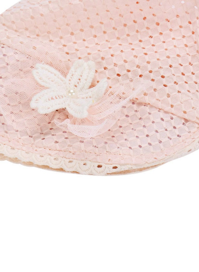 Breathable Cotton Embroidered Cap HL046 Pink  - Image 3