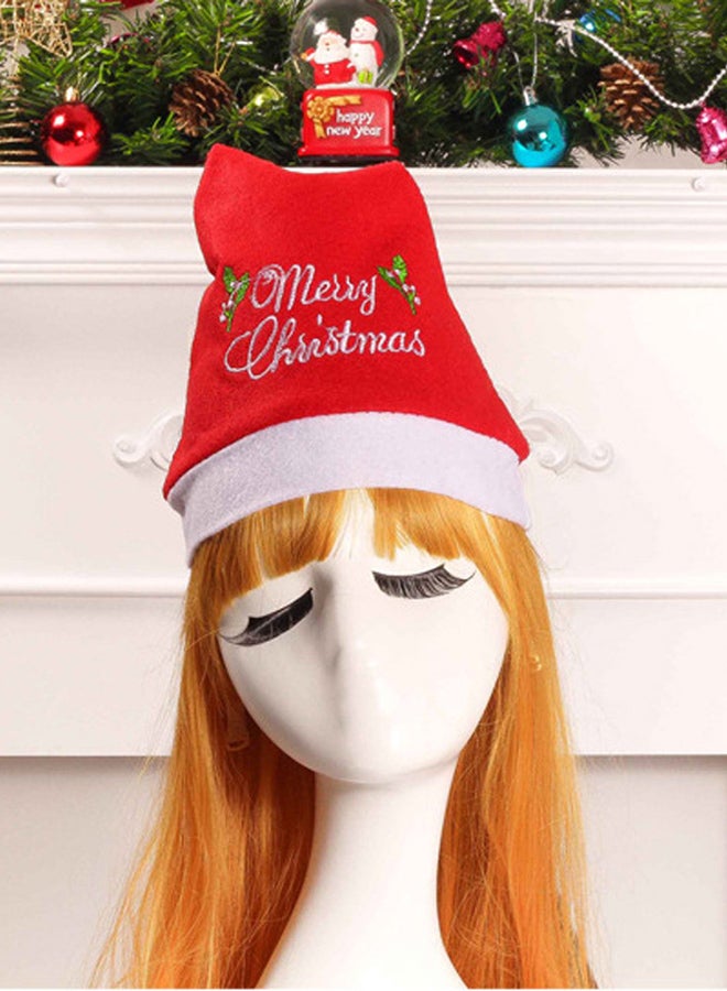 Christmas Holiday Stars Print Cap HL081 Red - Image 2