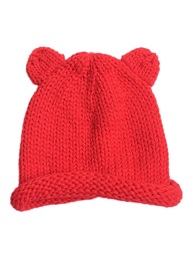 Warm Woolen Cap HL086 Red  - Image 1