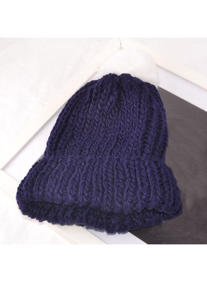 Generic - Knitted Warm Hemming Cap HL096 Blue - Image 1