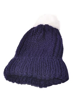 Knitted Warm Hemming Cap HL096 Blue