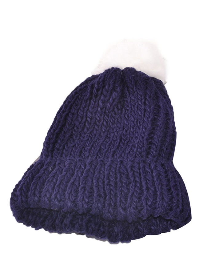 Generic - Knitted Warm Hemming Cap HL096 Blue - Image 1