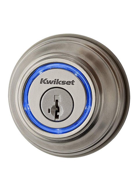 Kevo 2nd Generation Touch-To-Open Bluetooth Smart Lock Silver/Blue