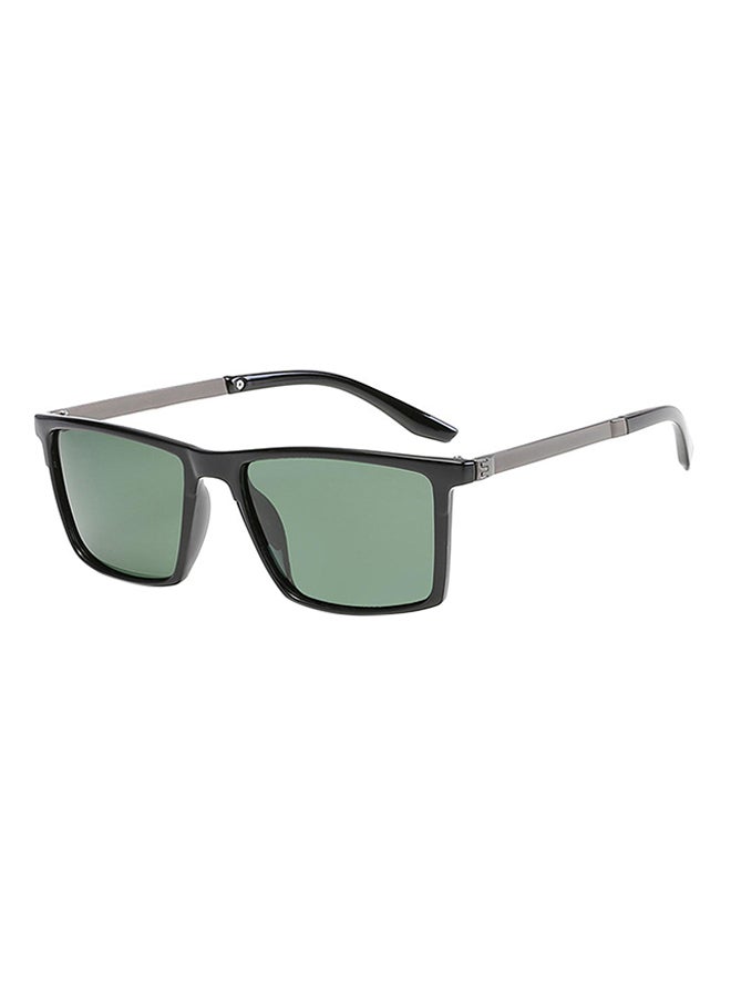 hikulity Men's Polychromatic Rectangular Sunglasses  - Image 1