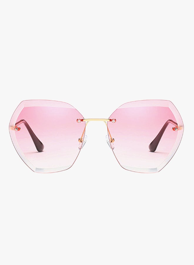 hikulity Women's Polychromatic Rimless Sunglasses  - Image 2