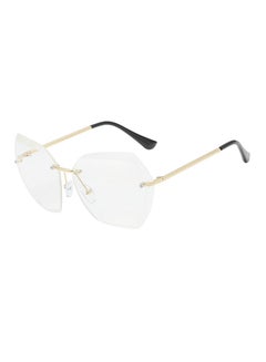hikulity Women's Polychromatic Rimless Sunglasses 