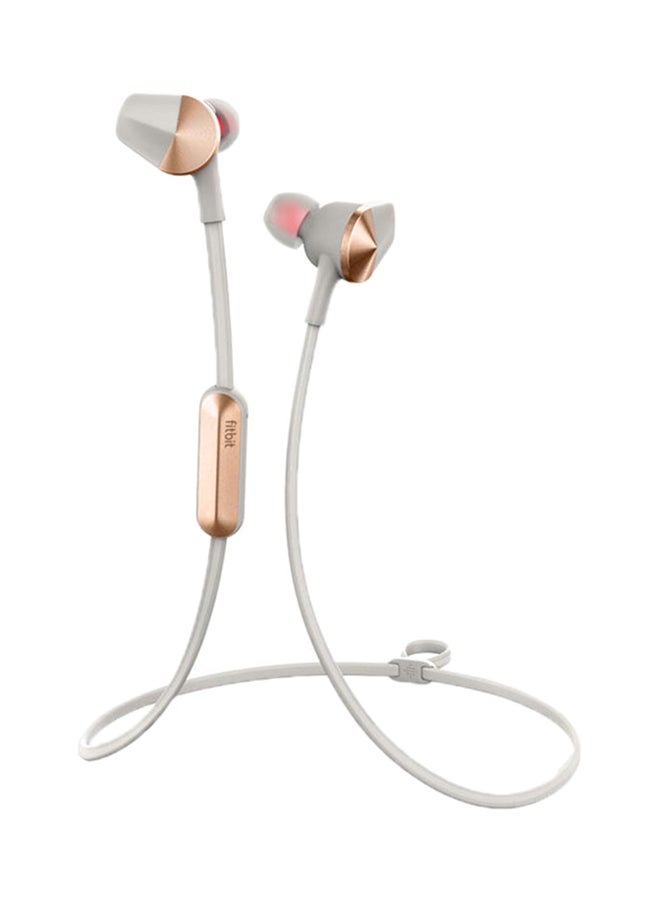 Fitbit Flyer Bluetooth Wireless In-Ear Fitness Headphone Gold/Grey  - Image 1