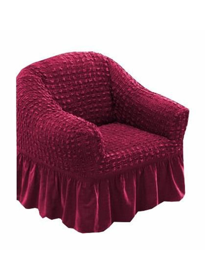 One Seater Super Stretchable Anti-Wrinkle Slip Flexible Resistant Jacquard For Living Room Sofa Cover Claret Red 72-88inch - v1535528551/N15399643A_3