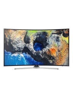 55-Inch 4K Ultra HD Curved Smart TV UA55MU7350 Black