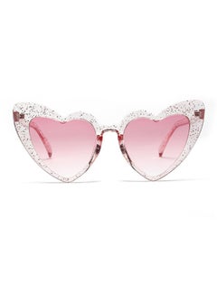 hikulity Women's Polychromatic Heart Shape Sunglasses  - Image 2