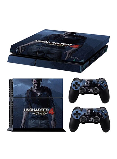 Uncharted 4 Theme Skin Sticker Cover For PS4 Console And Controllers