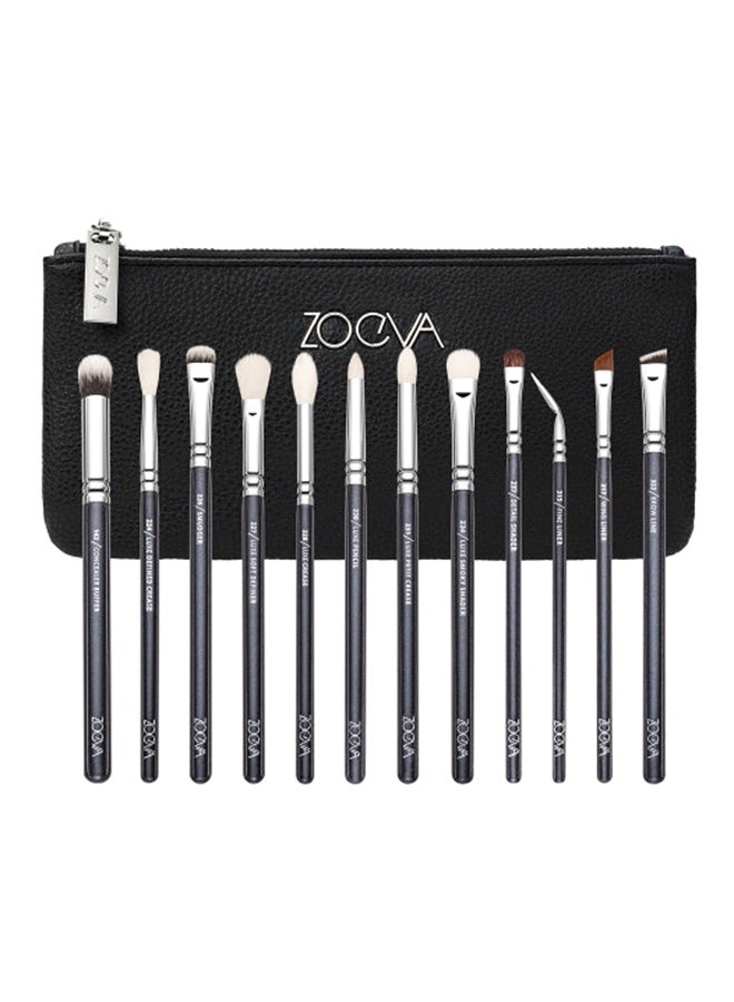 12-Piece Completed Eye Makeup Brush Set Black - v1535539325/N14154384A_2