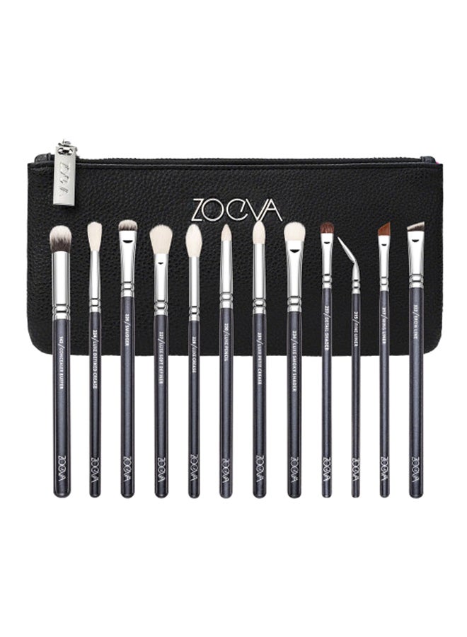 Zoeva 12-Piece Completed Eye Makeup Brush Set Black - Image 2