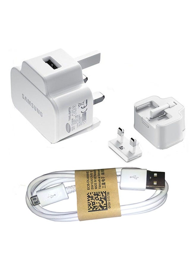 Samsung 3-Pin Plug Travel Adapter White  - Image 3