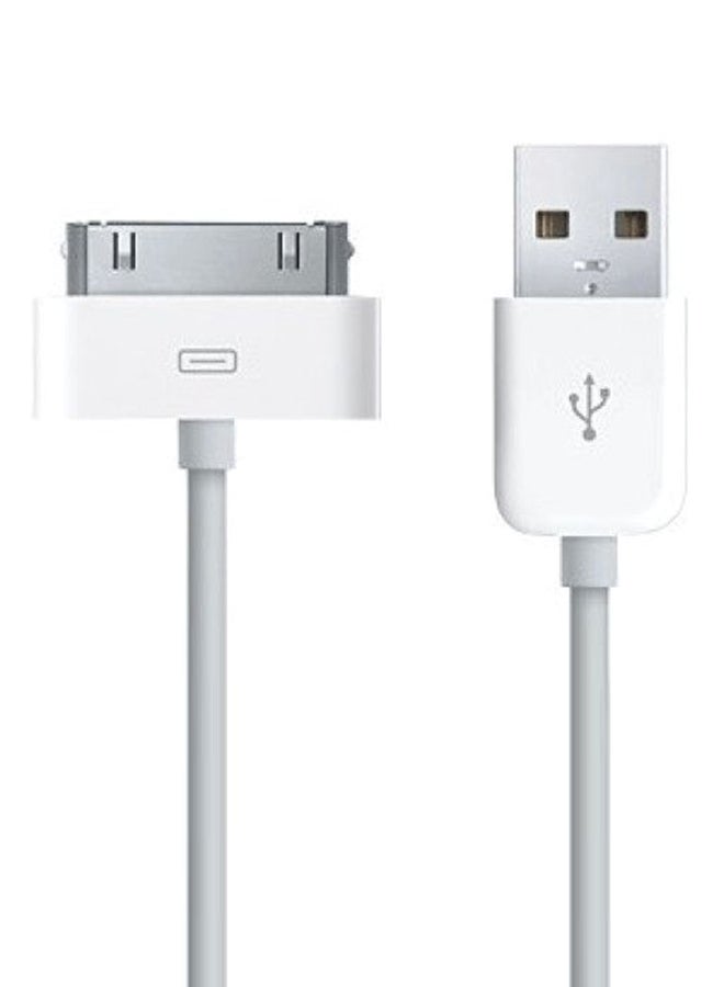 USB Data Sync Charging Cable White