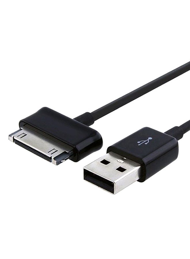 كابل USB للشحن ومزامنة البيانات لهاتف سامسونج جالاكسي تاب (P7310) مقاس 8.9 بوصات أسود